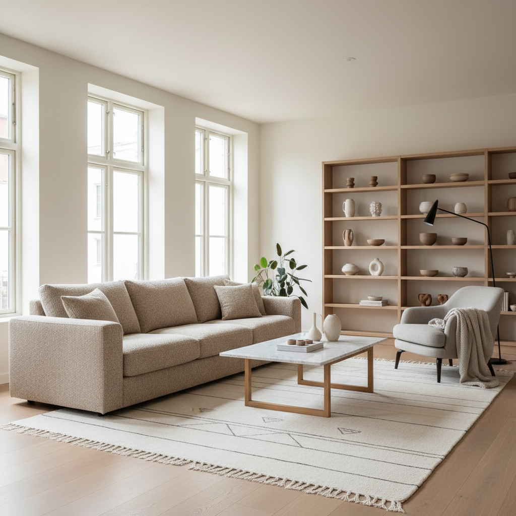 Sådan skaber du et moderne skandinavisk hjem med Hübsch-møbler fra Luxo Living